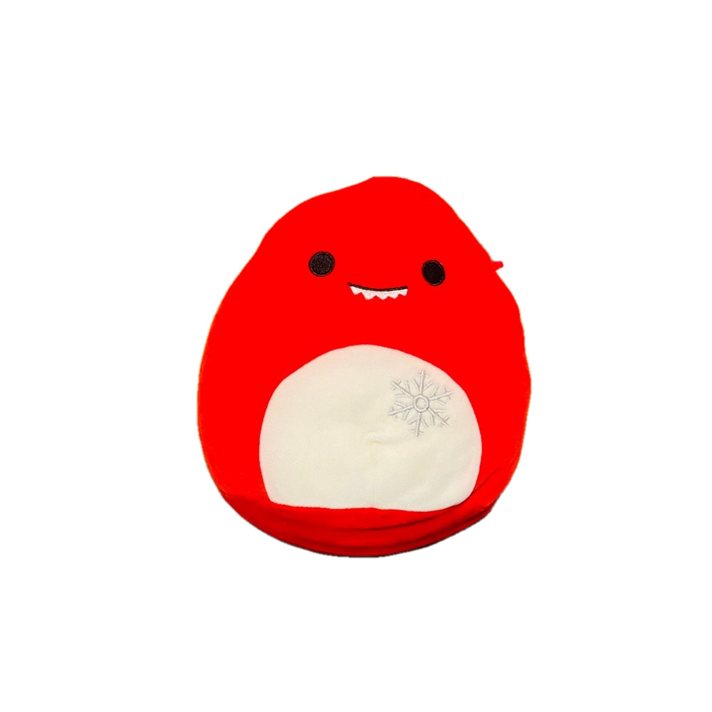 Rare snowflake red Dino Squishmallow 8” soft fluffy collectable plush toy animal